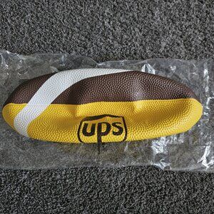 new UNITED PARCEL SERVICE ups FOOTBALL brown/gold/white INFLATABLE official size